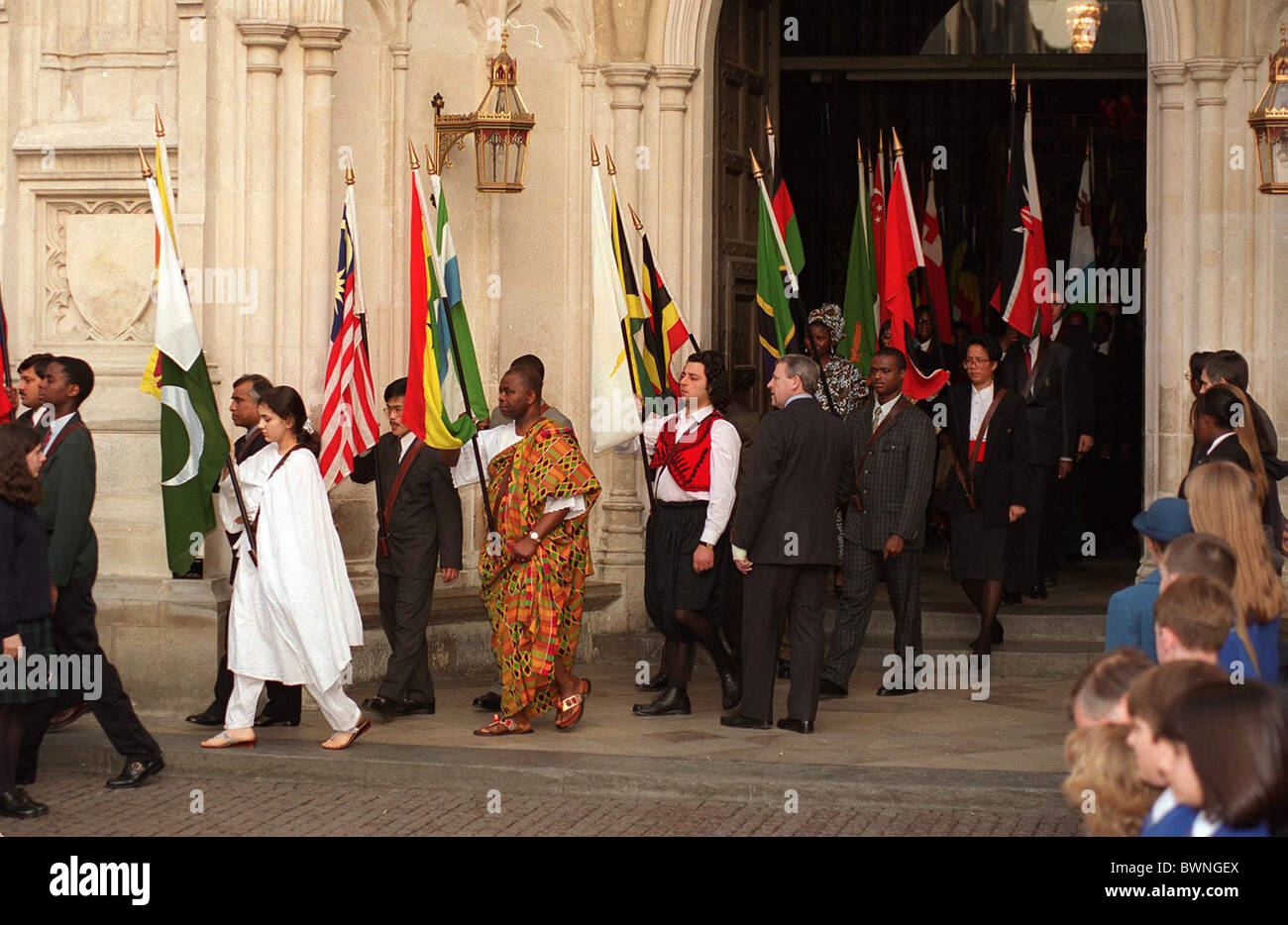 THE COMMONWEALTH DAY OBSERVANCE PARADE AT WESTMINSTER ABBEY, LONDON