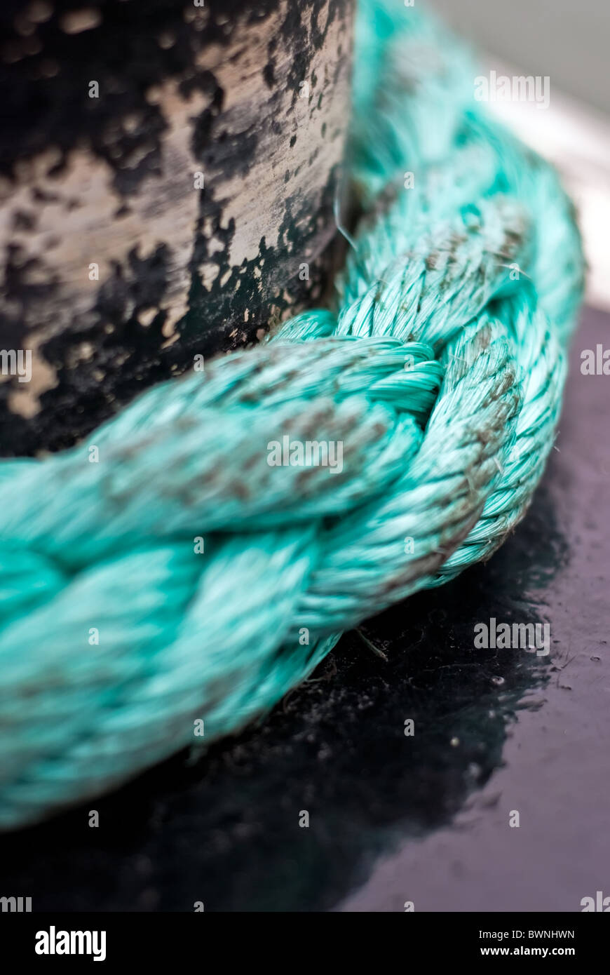blue rope for the shipping Stock Photo - Alamy