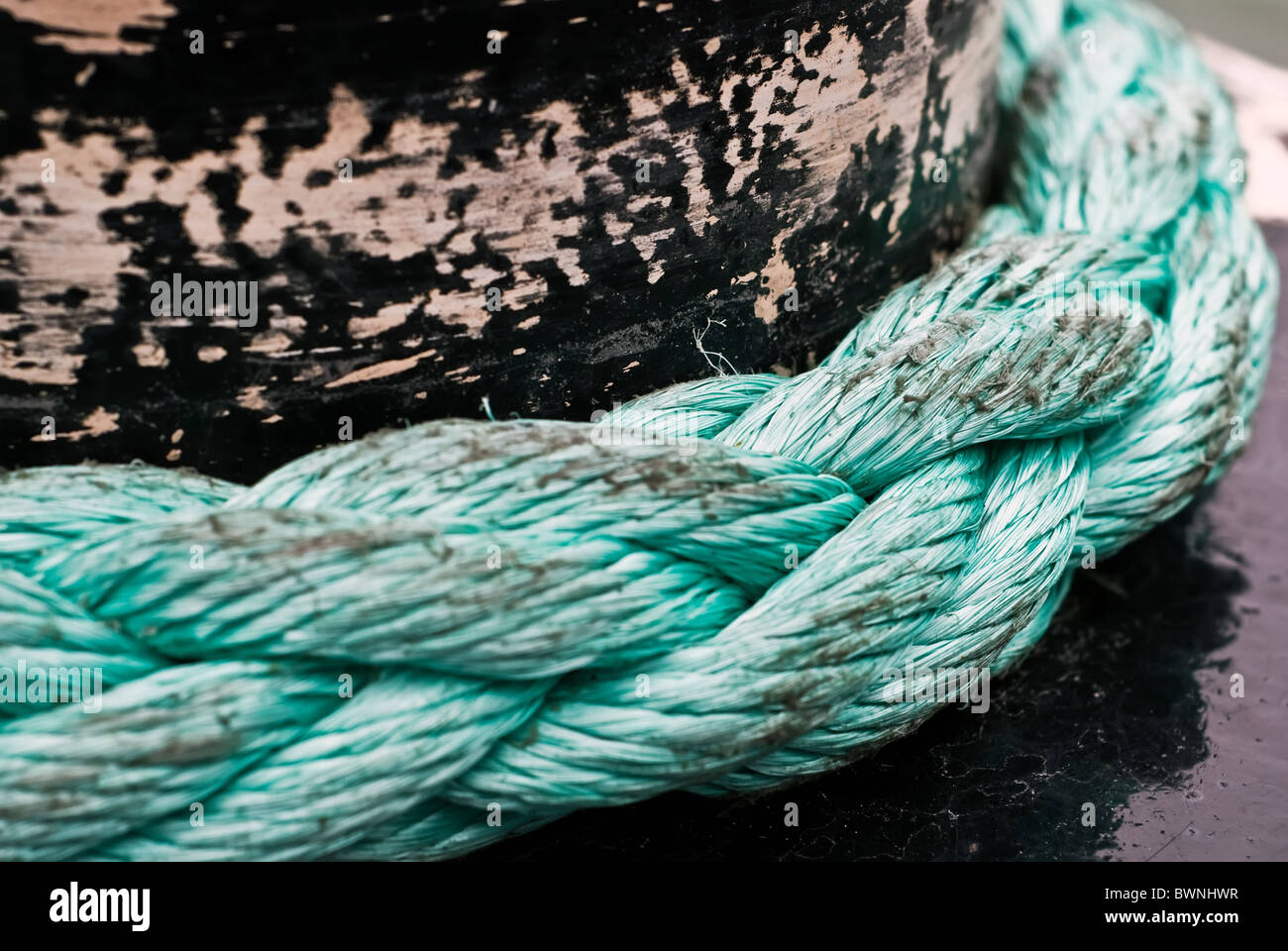blue rope for the shipping Stock Photo - Alamy