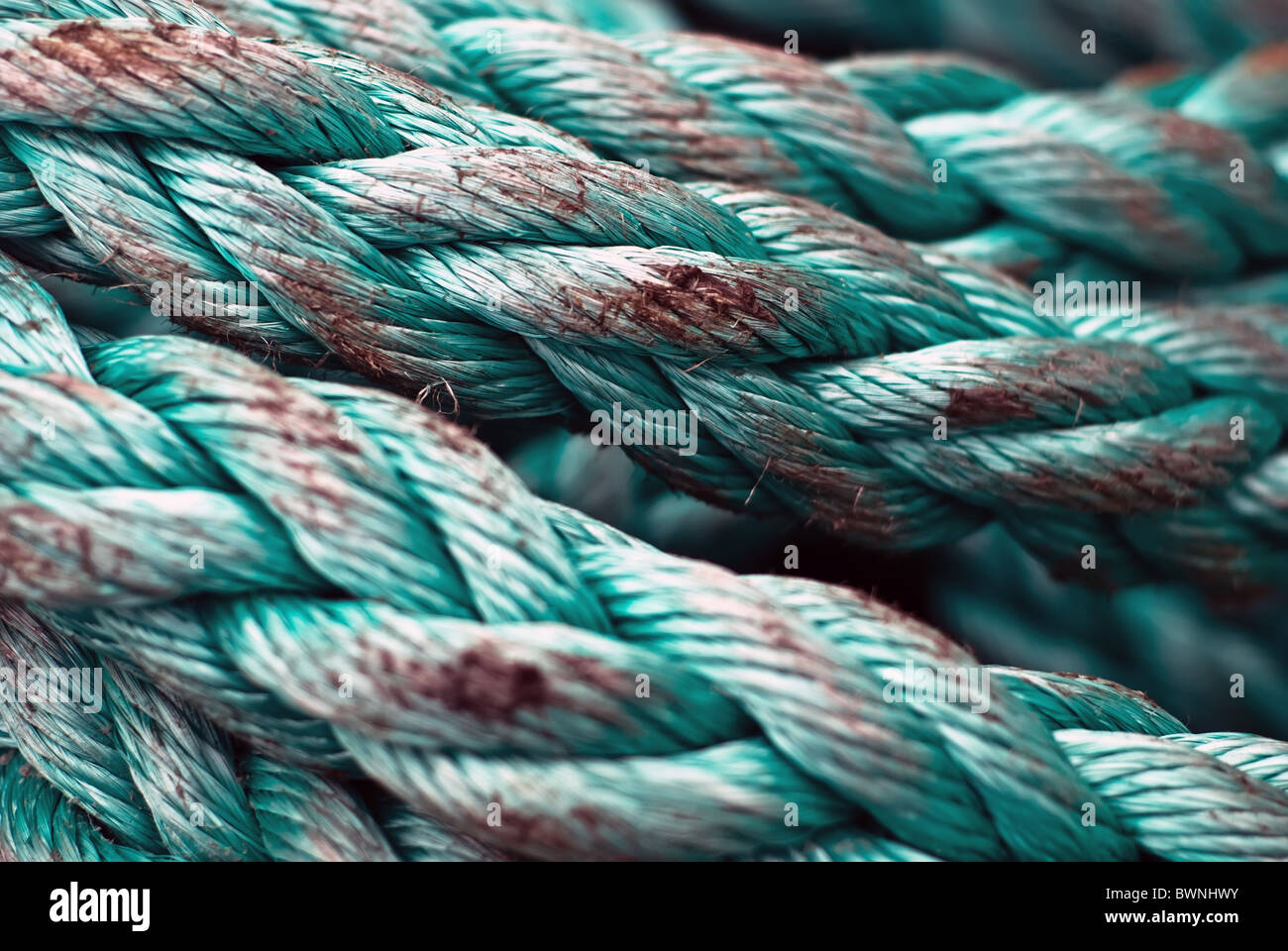 blue rope for the shipping Stock Photo - Alamy