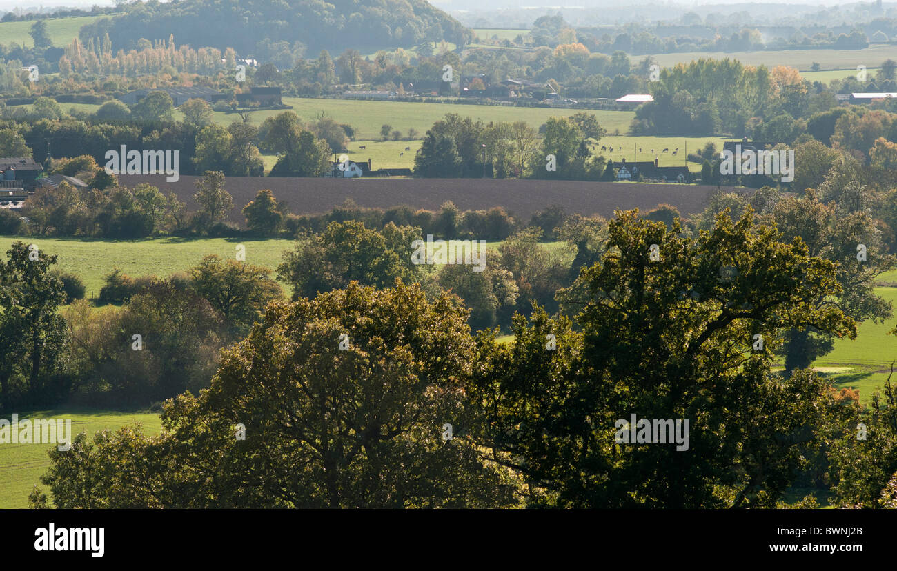 view from hanbury church worcestershire england uk the setting for the fictional village of ambridge in the radio serial the arc Stock Photo