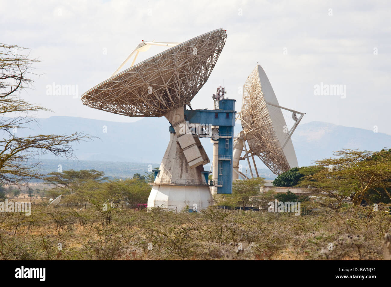 Longonot earth satellite in the Rift Valley, Kenya Stock Photo Alamy