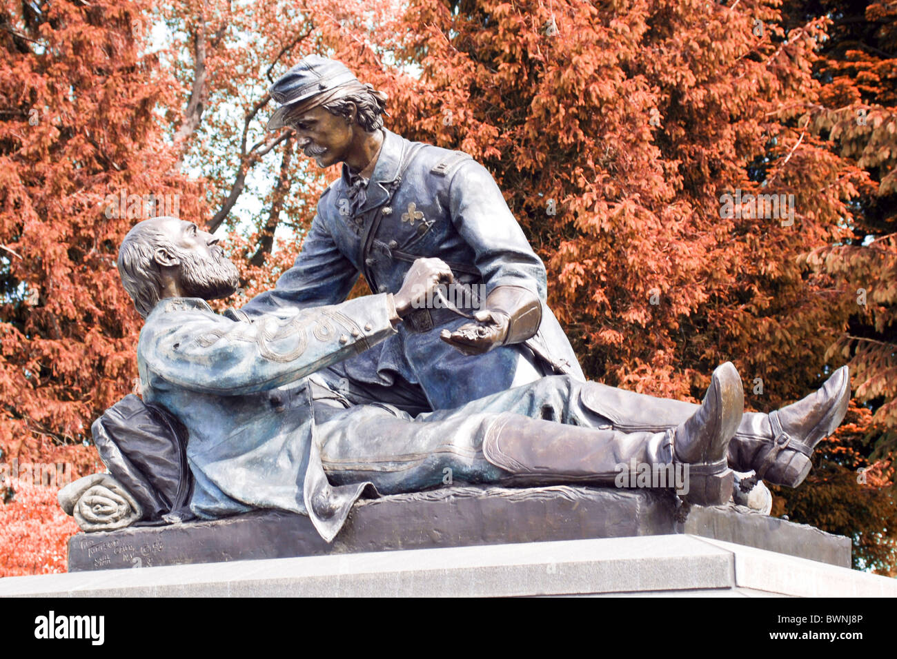 Free Masons Memorial at the National Cemetery Gettysburg Pennsylvania