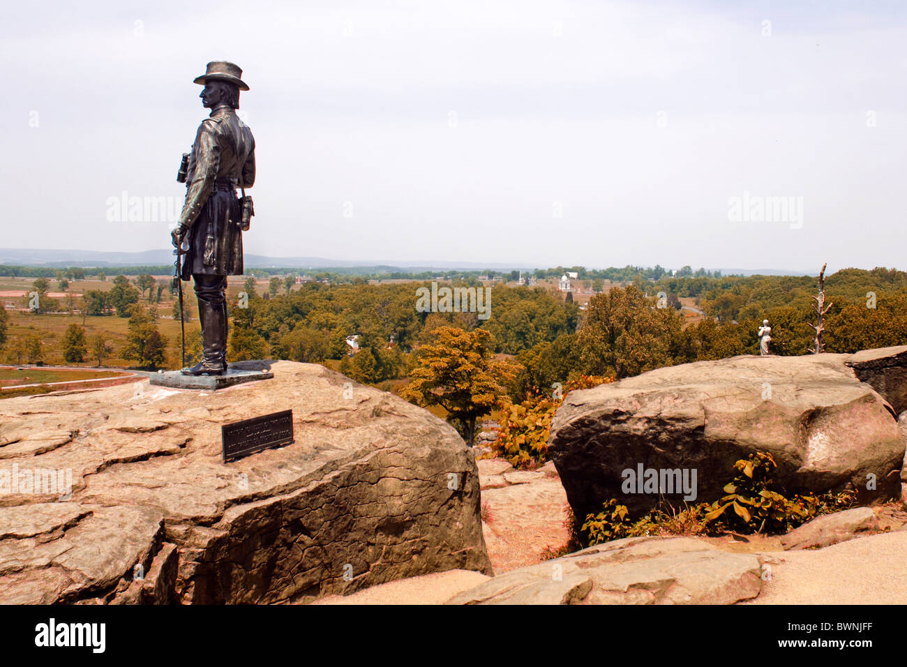 Little Round Top Gettysburg Pennsylvania PA in early autumn Stock Photo