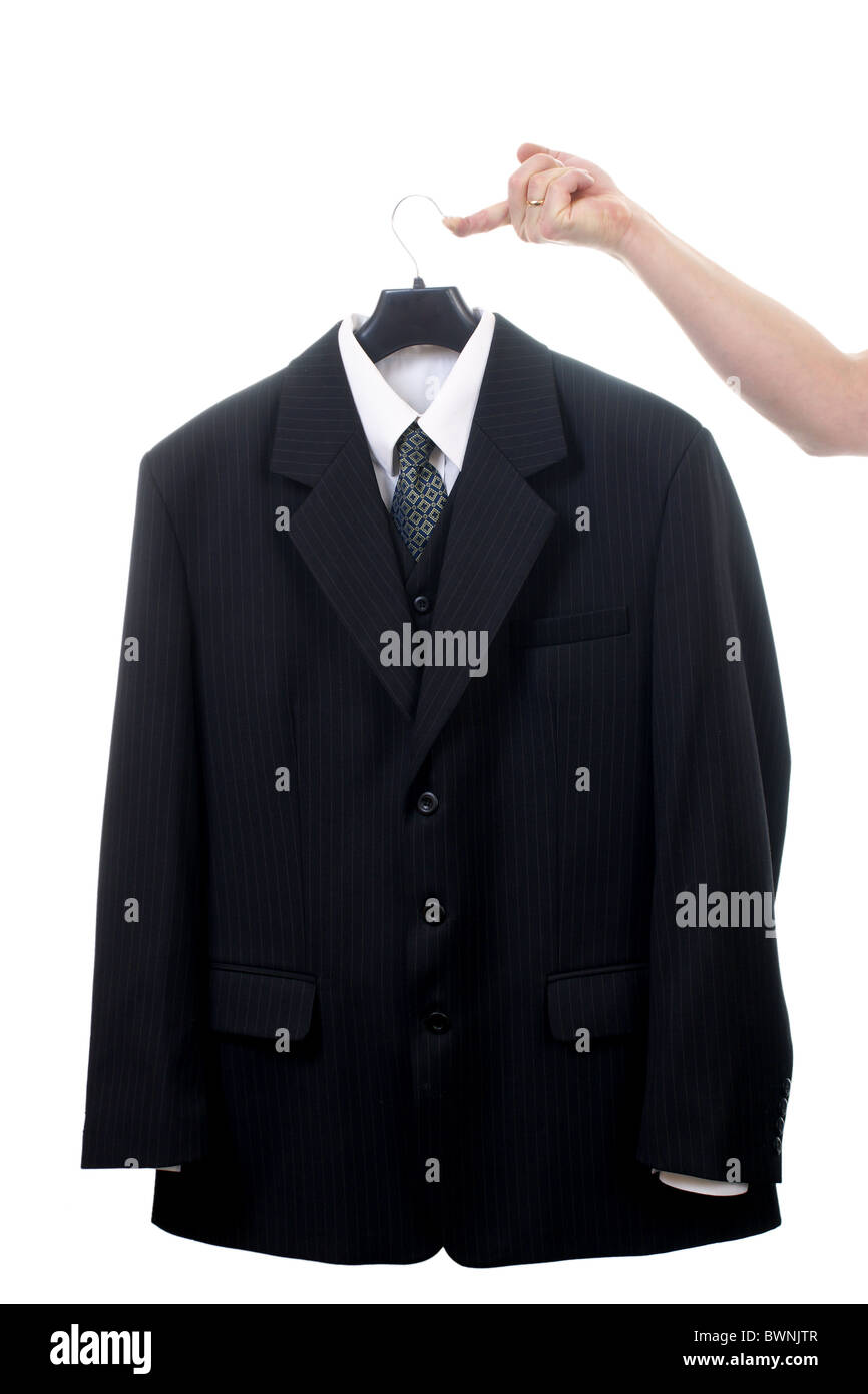 Black suit black background Cut Out Stock Images & Pictures - Alamy