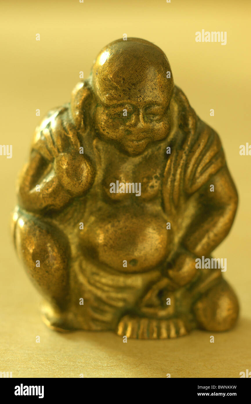 Sitting Buddha meditating Buddha statuette figurine Stock Photo Alamy