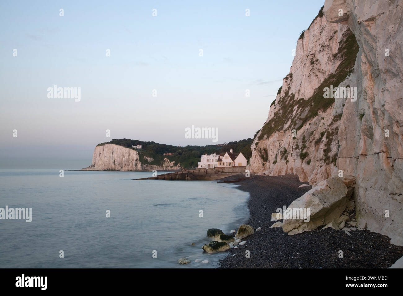Morning at Saint Margaret Bay, at the famous White Cliff of Dover, Kent