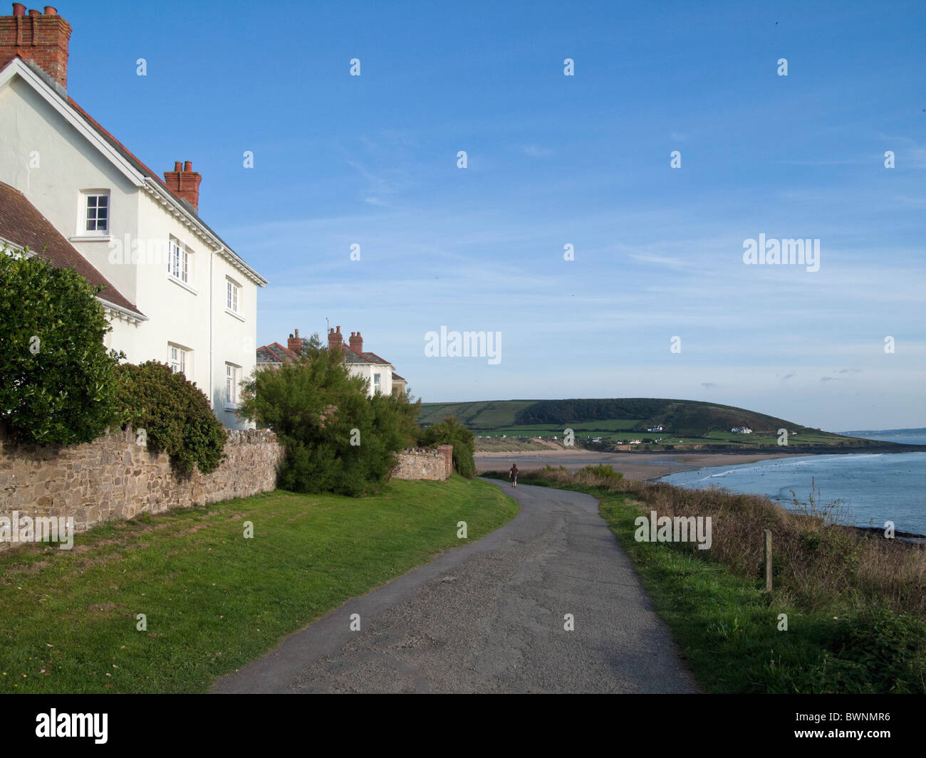 house by the sea croyde bay devon Stock Photo Alamy