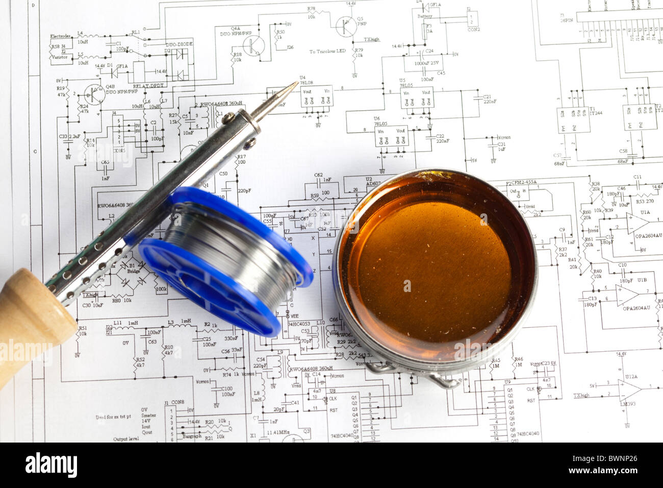 Electrical Components Stock Photo