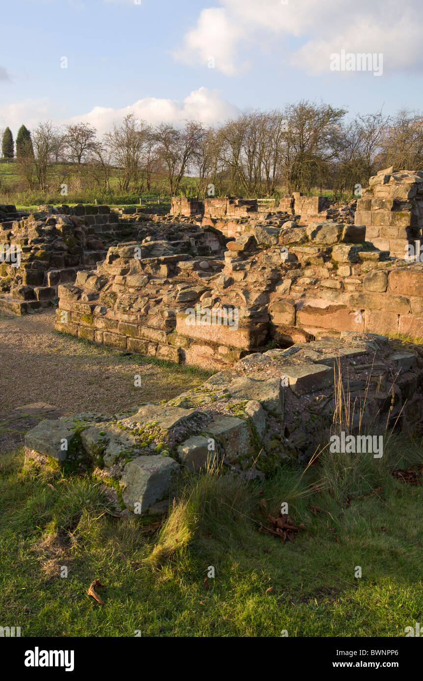 the ruins of bordesley abbey redditch worcestershire midlands uk Stock