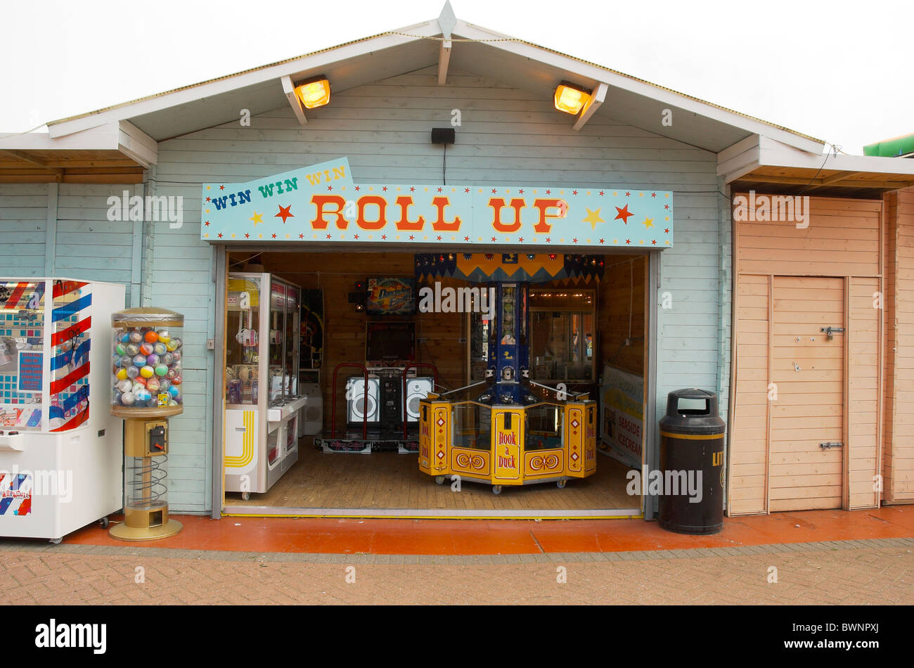Amusement Arcade at Clacton on Sea Stock Photo