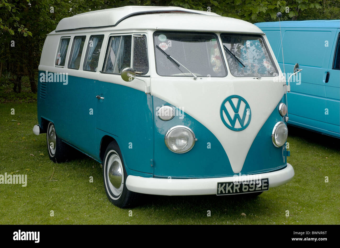 Devon Split Screen Campervan, at Dubs In the Park, Bracknell Stock Photo