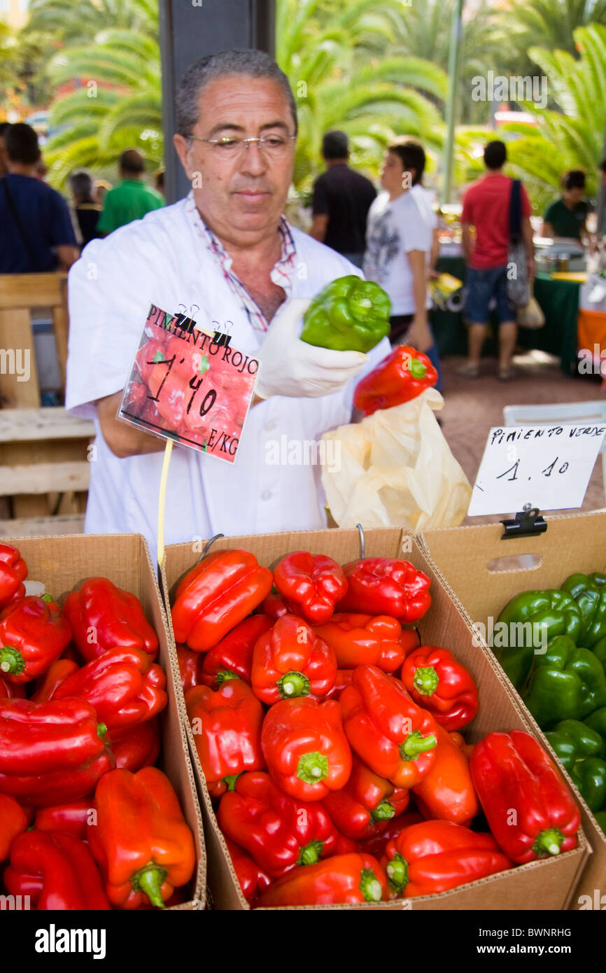 Series from the San Lorenzo Farmers Market in Gran Canaria Stock Photo