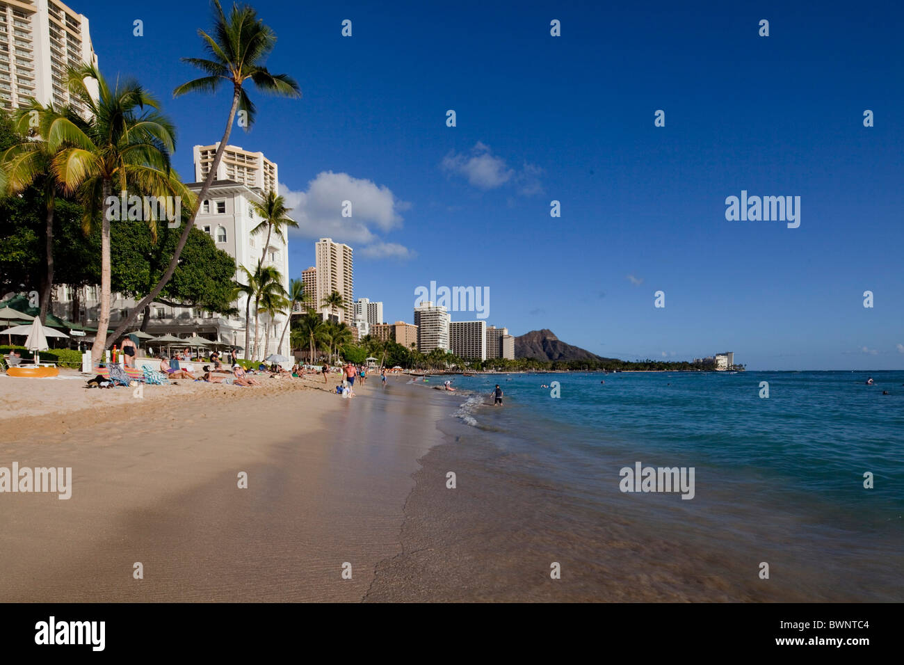 Oahu waikiki beach beaches hi-res stock photography and images - Alamy