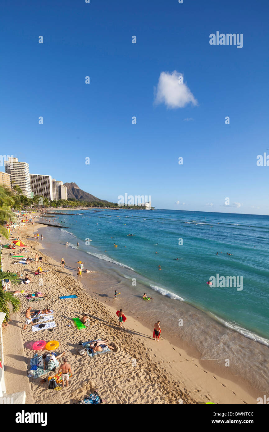 Oahu waikiki beach beaches hi-res stock photography and images - Alamy
