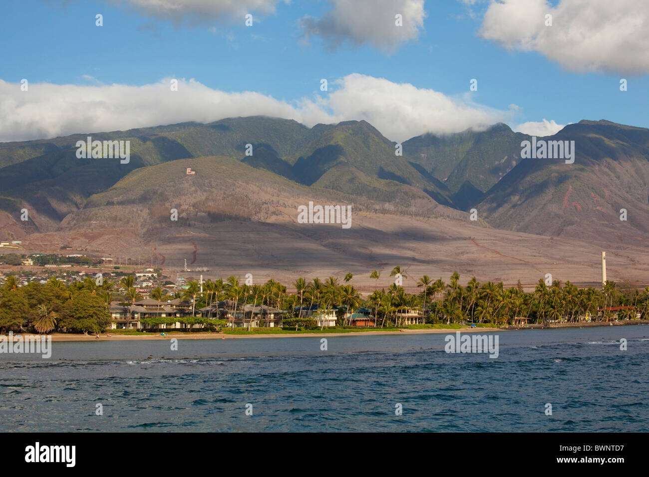 Lahaina, West Maui Mountains, Hawaii Stock Photo Alamy