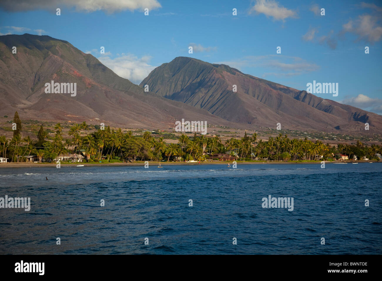 Lahaina, West Maui Mountains, Hawaii Stock Photo Alamy