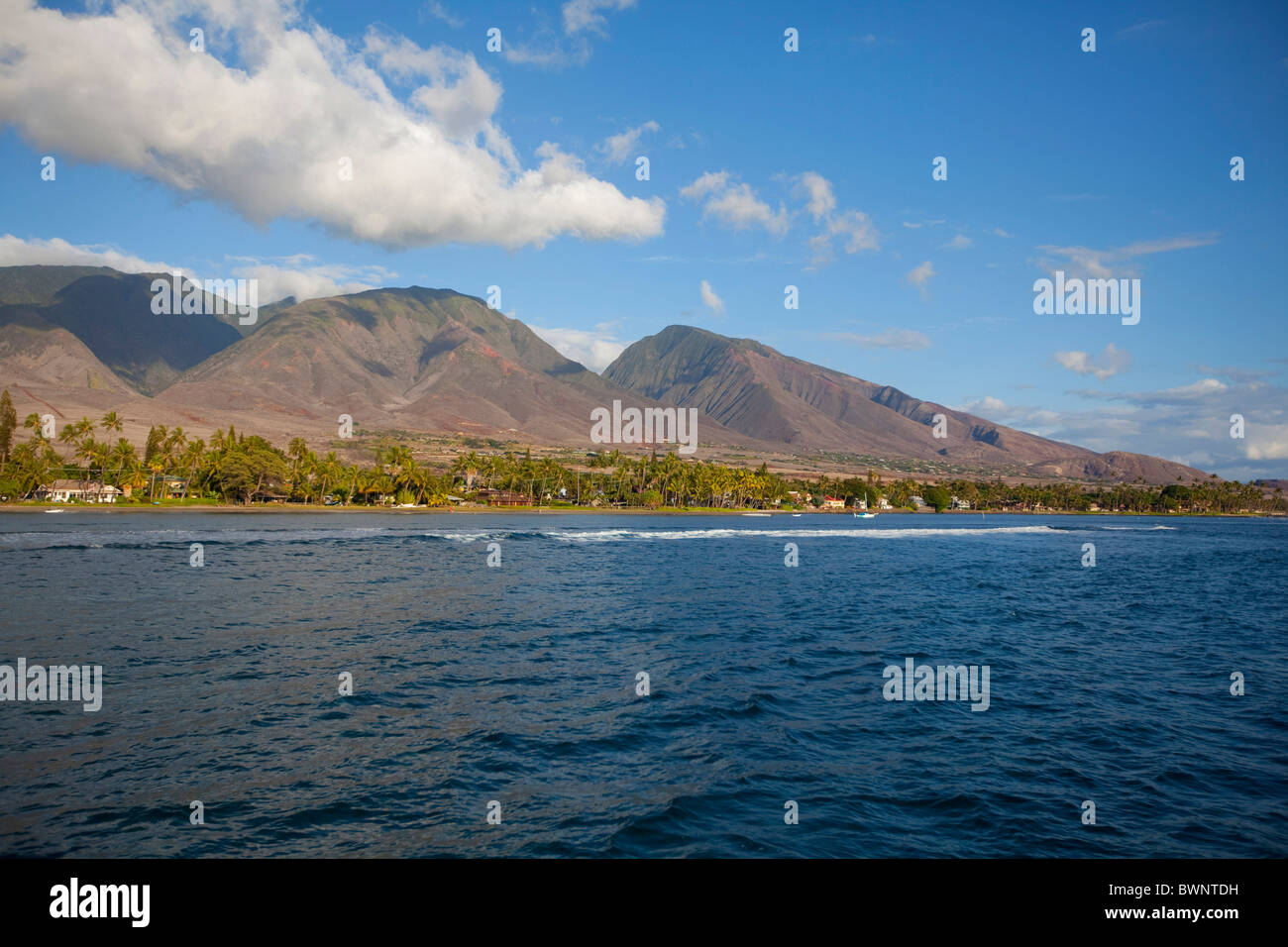 Lahaina, West Maui Mountains, Hawaii Stock Photo Alamy