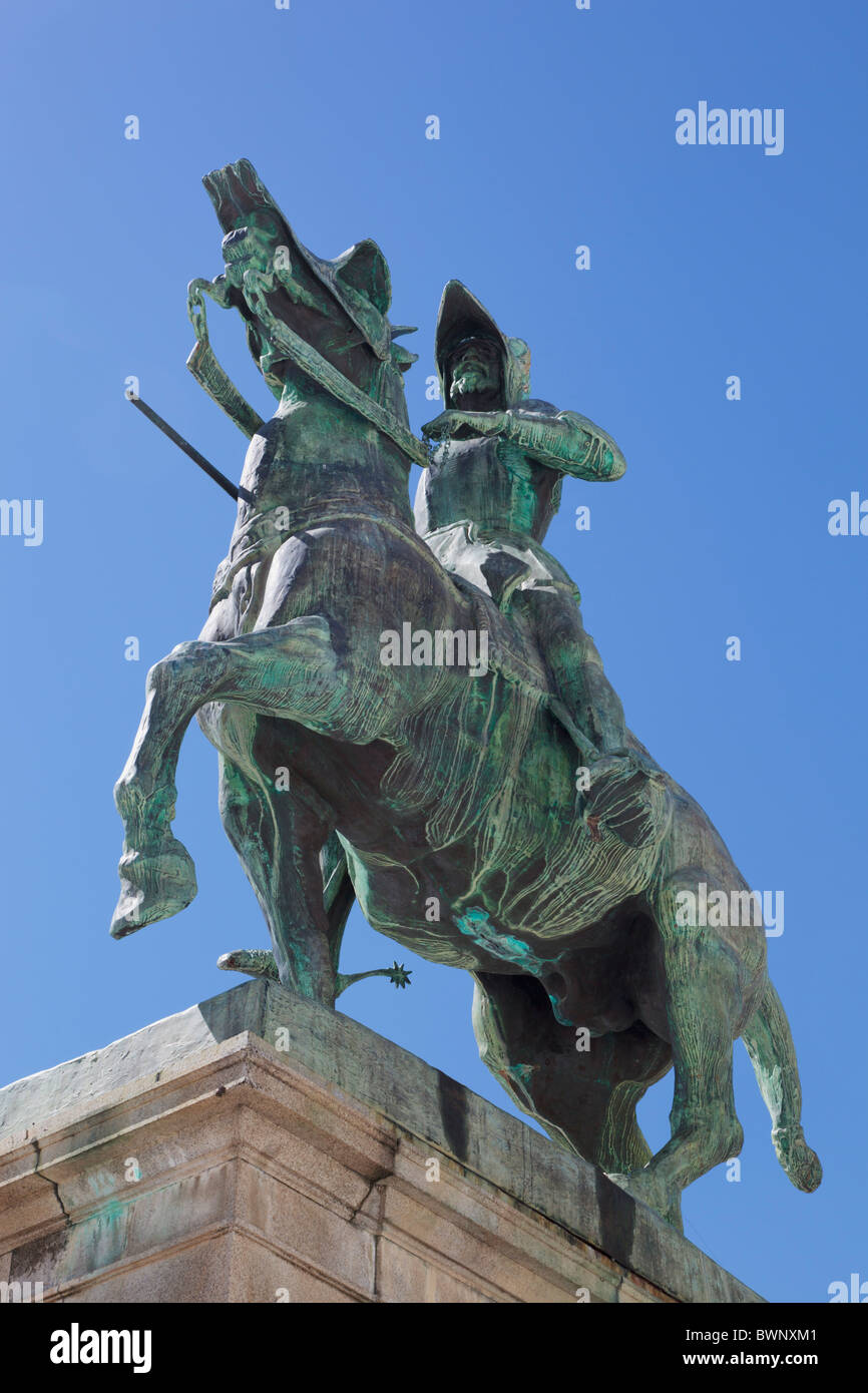 Trujillo, Caceres Province, Spain. Statue of conquistador Francisco