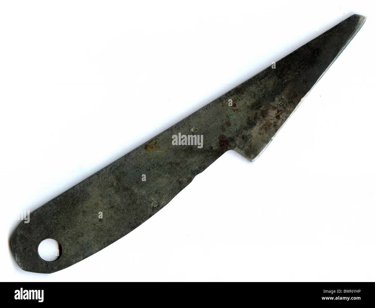 Old boot knife isolated on white Stock Photo Alamy
