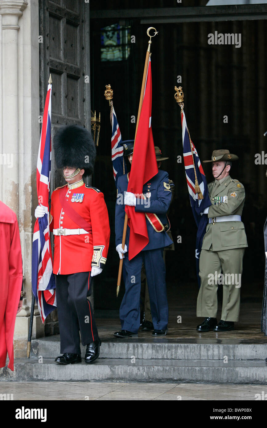A Service of Commemoration and Thanksgiving on the 90th Anniversary of Anzac Day at Westminster Abbey Stock Photo