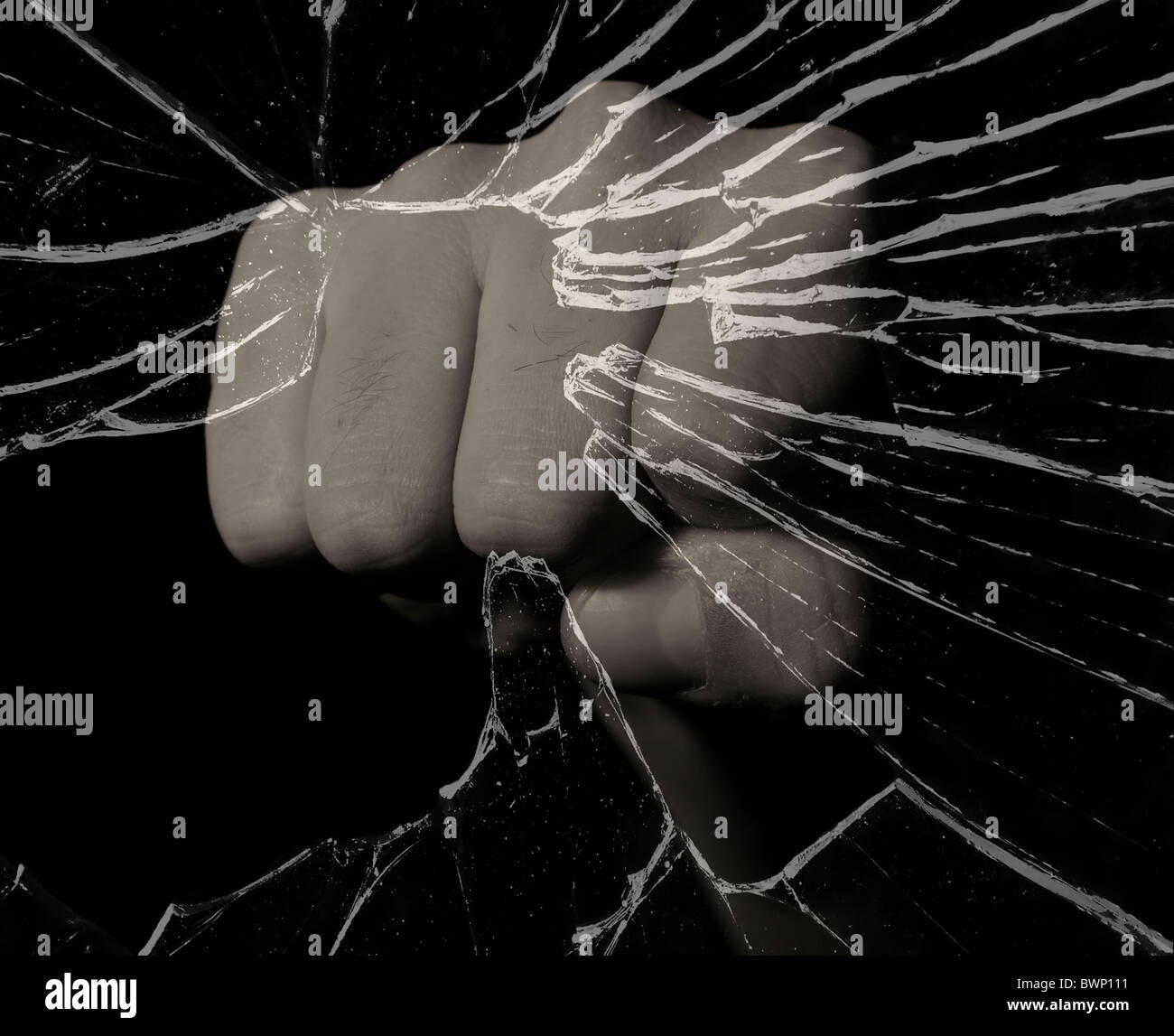 Portrait of a man's fist, hand, studio, illumination Stock Photo - Alamy