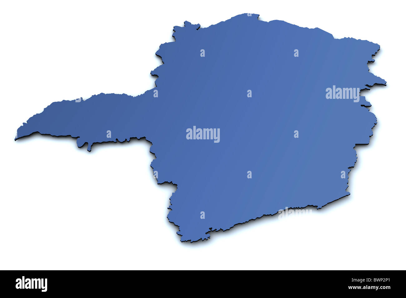 Minas Gerais Brazil Map Map Of Minas Gerais - Brazil Stock Photo - Alamy