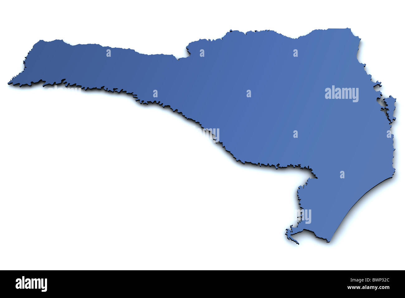 Map of Santa Catarina Stock Photo Alamy