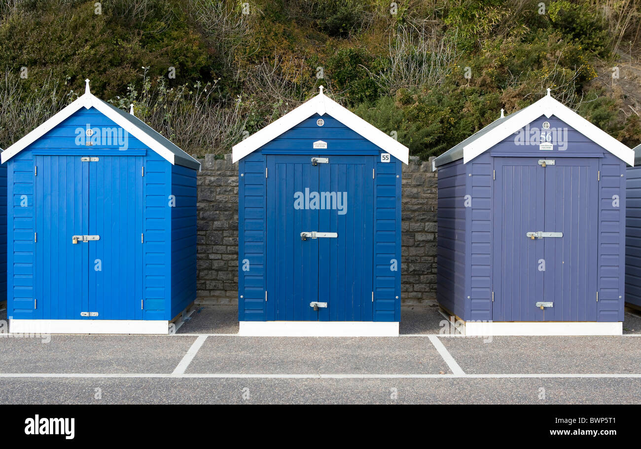 Beach Huts at Bournemouth Dorset Stock Photo Alamy