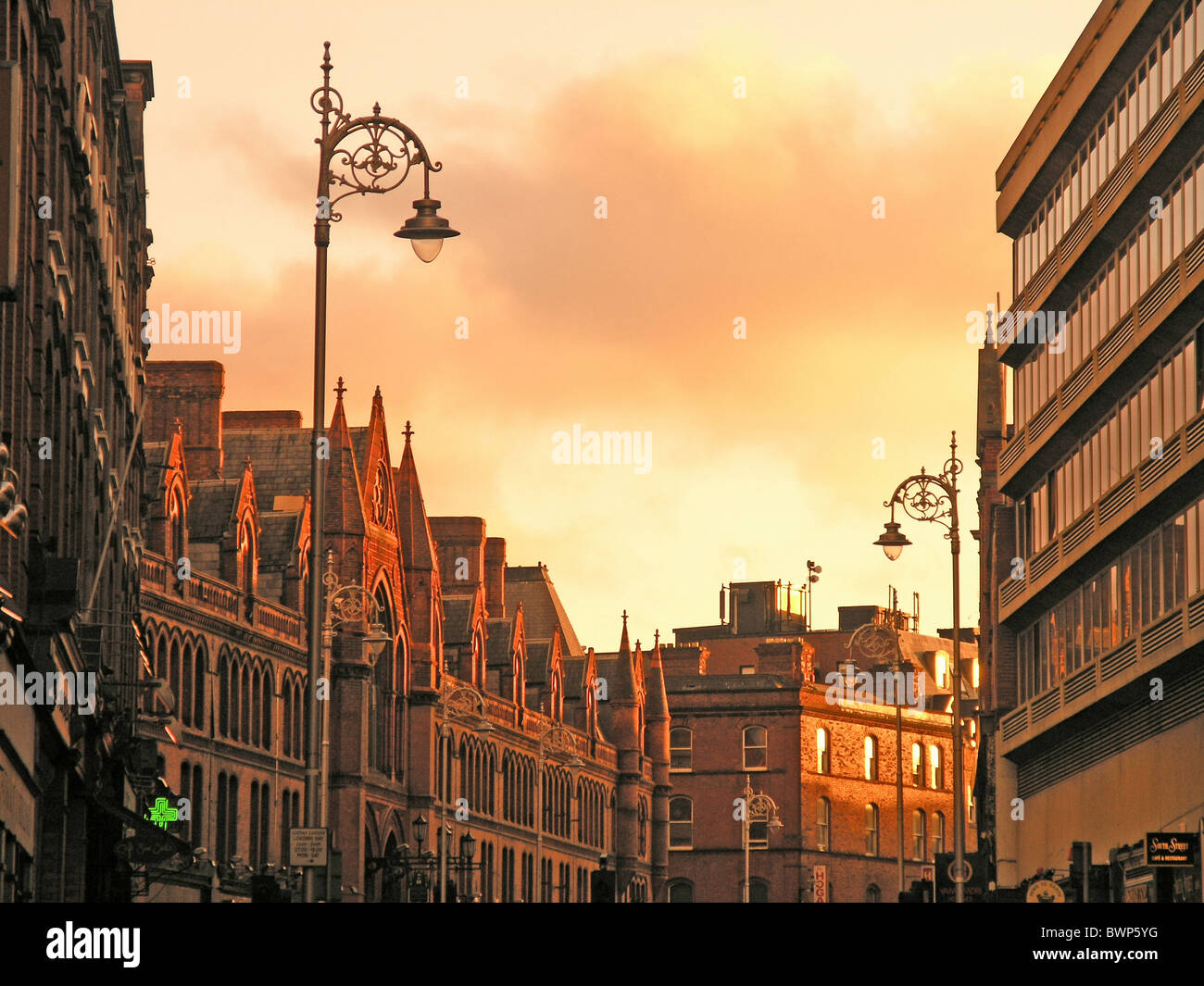 Ireland Europe Dublin city South Great Street Houses Buildings