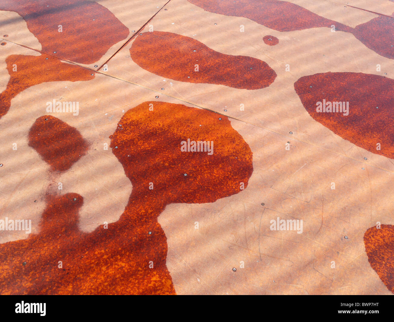 Skate Park with rain puddles Stock Photo