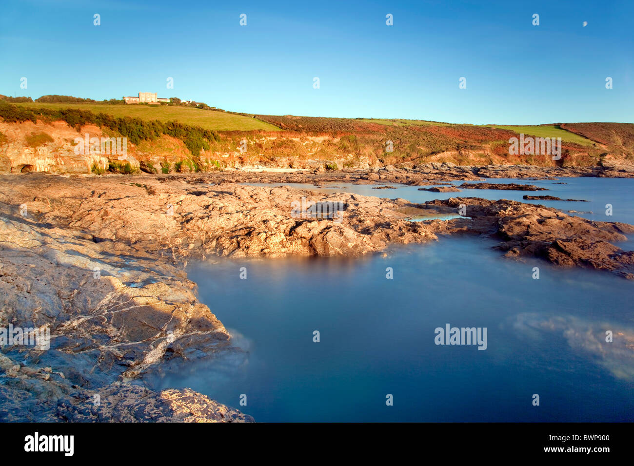 Stackhouse Cove; Cornwall Stock Photo Alamy