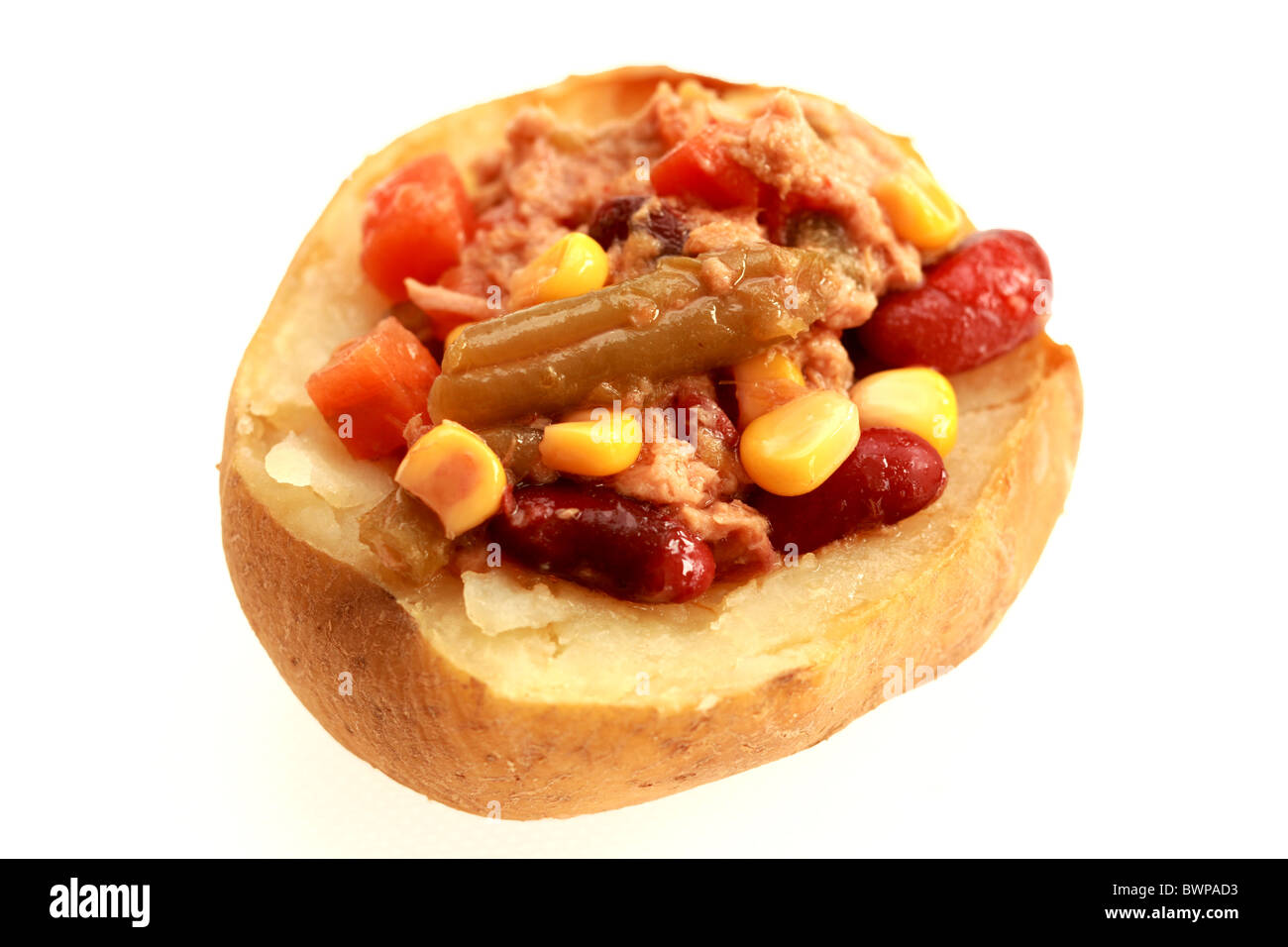 jacket-potato-with-tuna-and-mixed-bean-salad-stock-photo-alamy