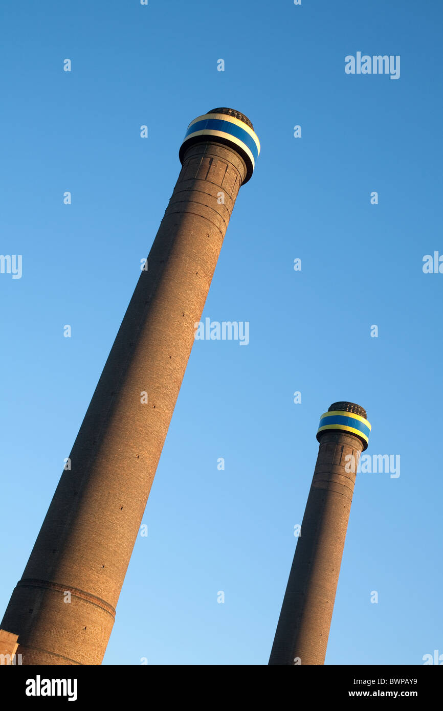 Chimneys at Ikea Store. Purley Way, Croydon, England, UK Stock Photo