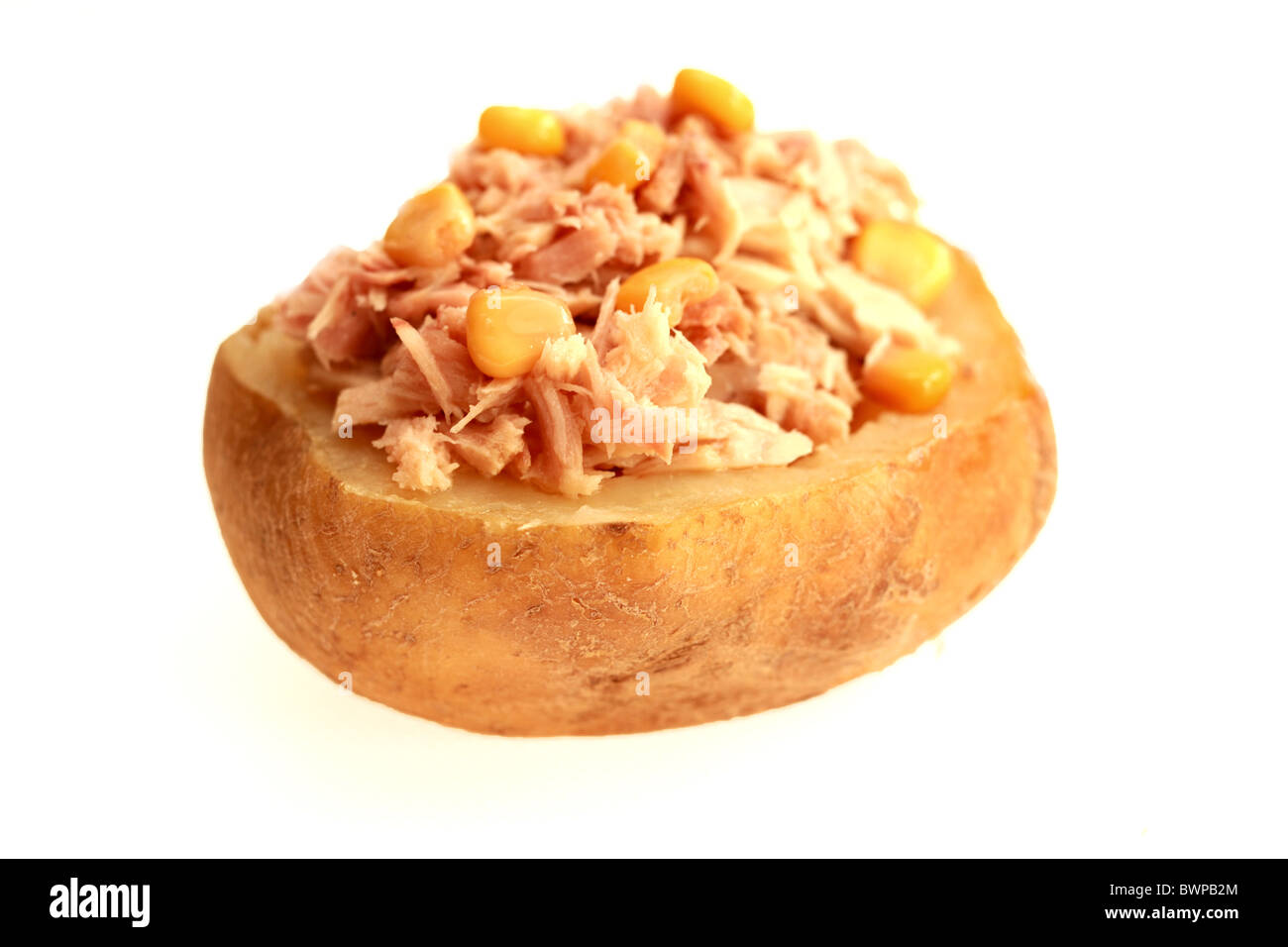 Jacket Potato with Tuna and Sweetcorn Stock Photo Alamy