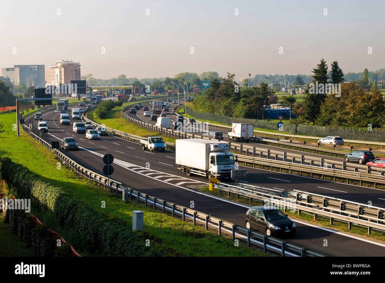Tangenziale est, Milan, Italy Stock Photo Alamy