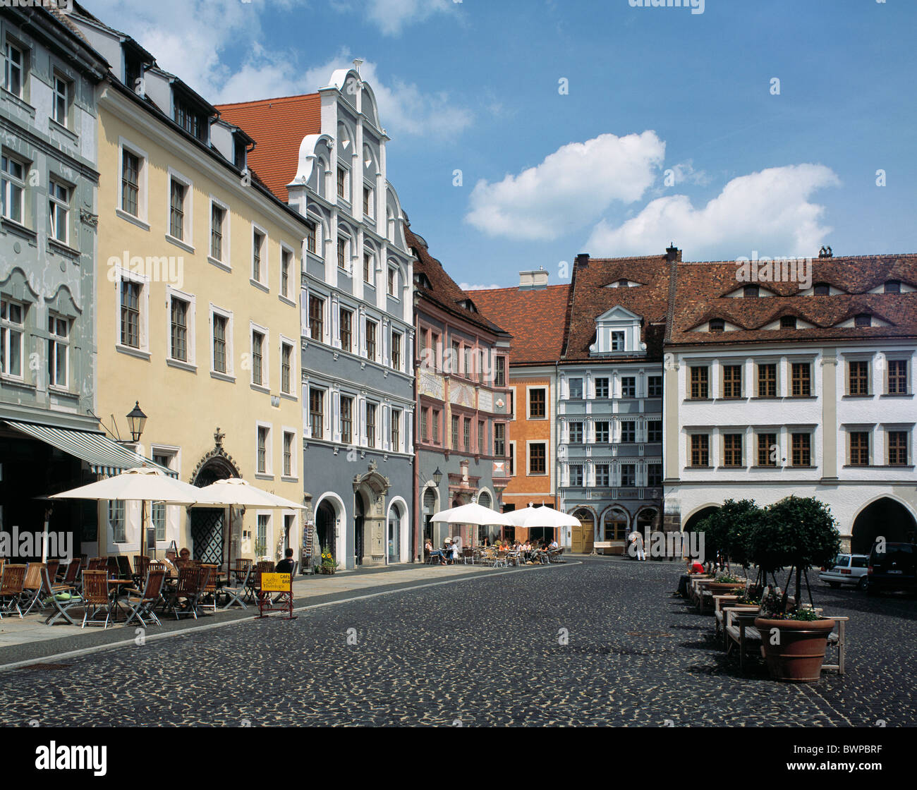 Germany Europe Gorlitz city Renaissance buildings Baroque houses Lower