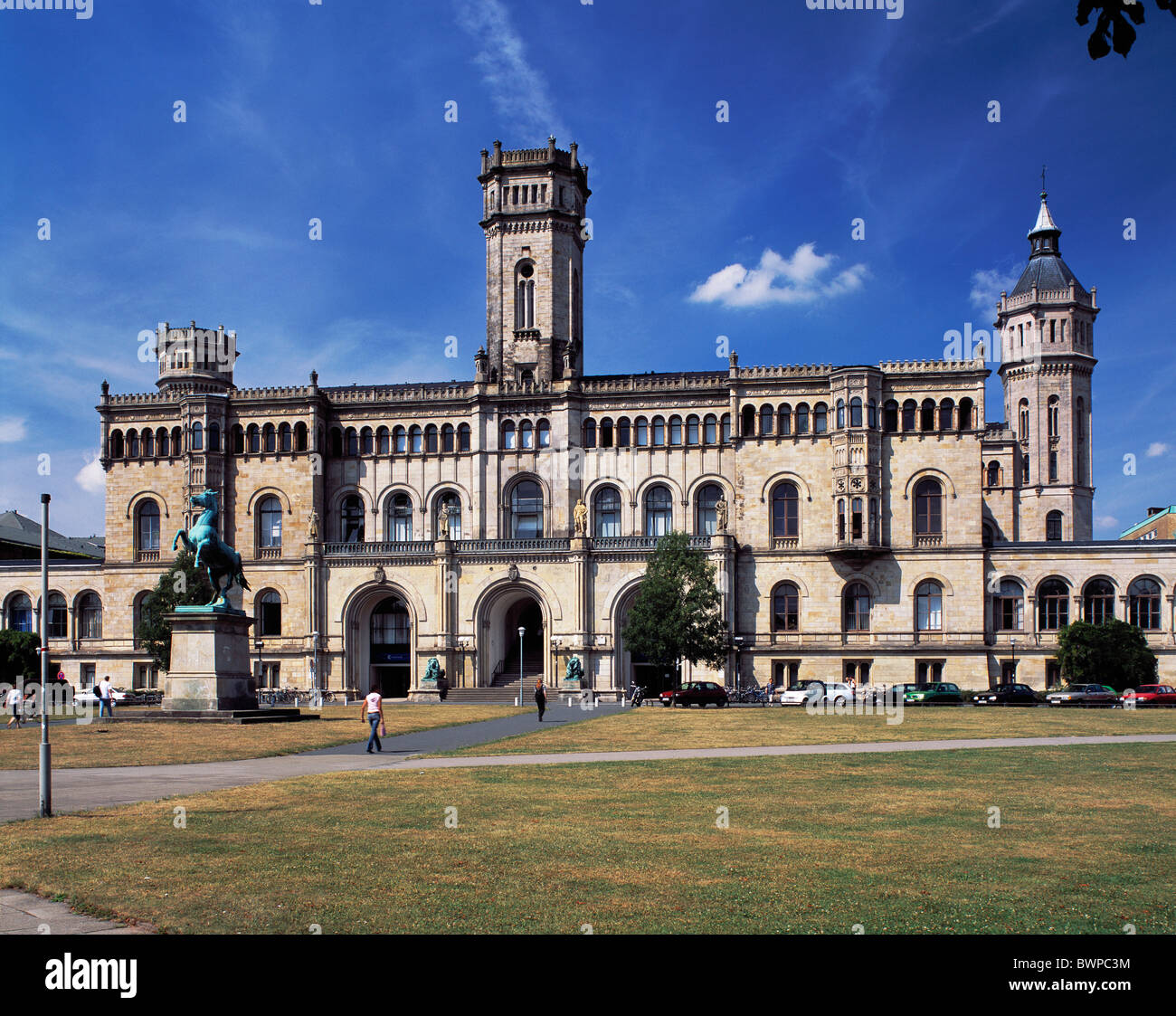 Germany Europe Hanover City Guelph Palace Hanover university Neo-Gothic ...