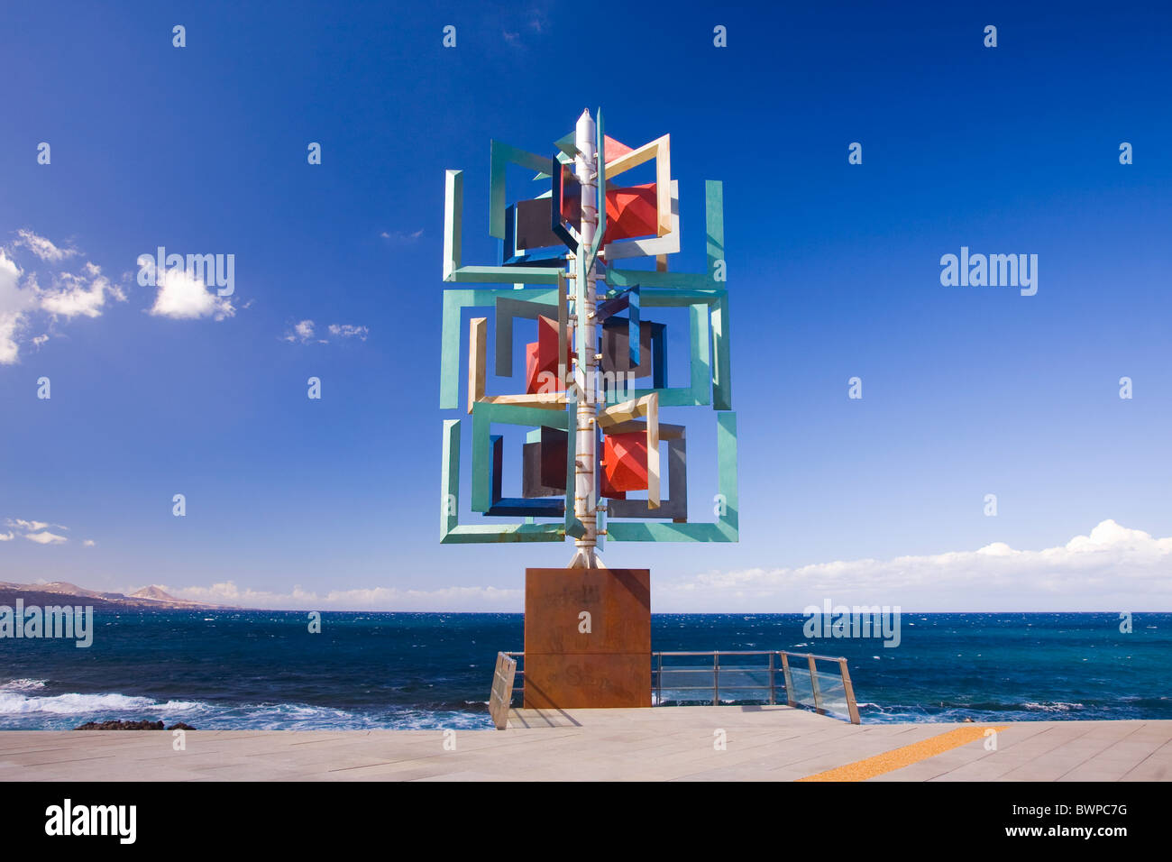 Mobile wind sculpture by noted local artist Cesar Manrique on the Las