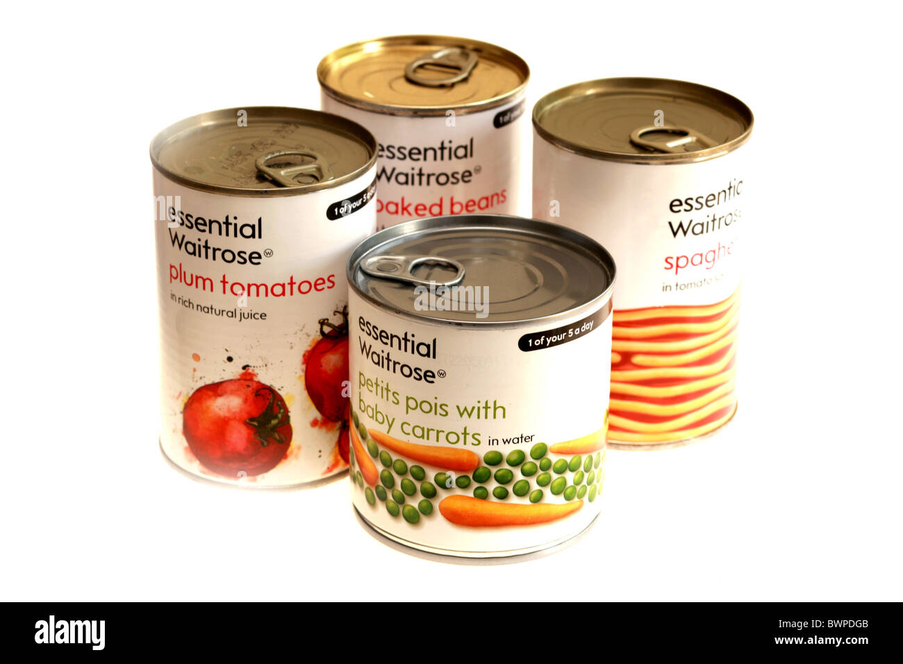 Waitrose Essentials Tins Stock Photo Alamy