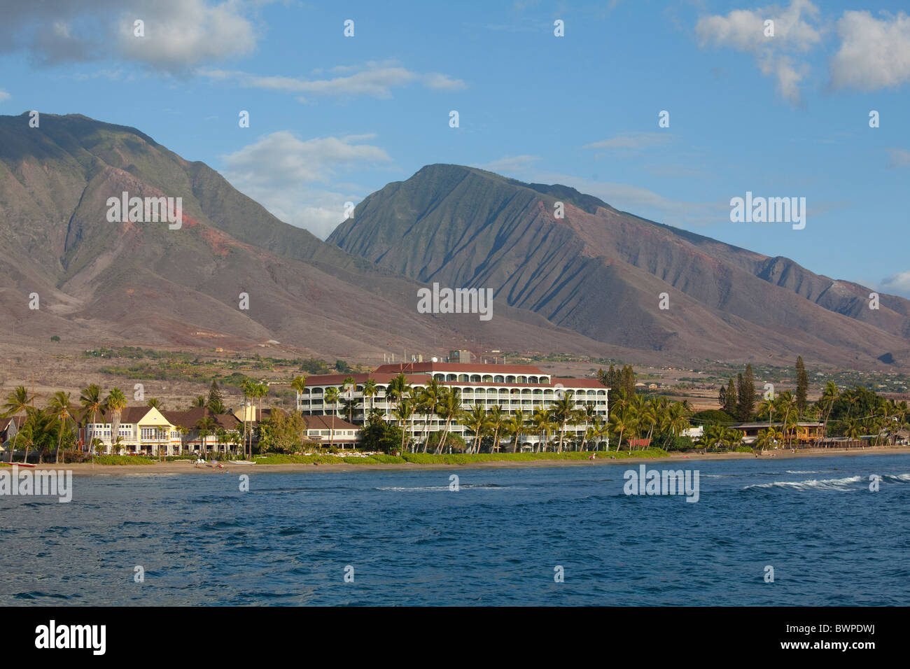 Lahaina, West Maui Mountains, Hawaii Stock Photo Alamy