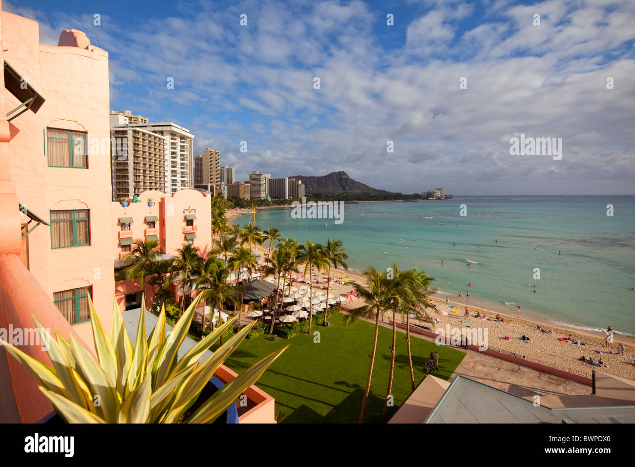 Waikiki Oahu Hawaii Honolulu High Resolution Stock Photography and ...