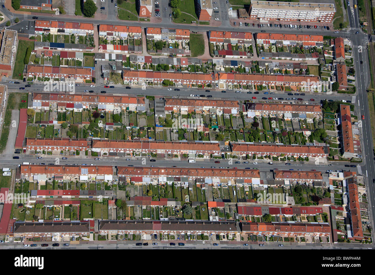 Dunkirk (Dunkerque) (59) : Aerial view Stock Photo