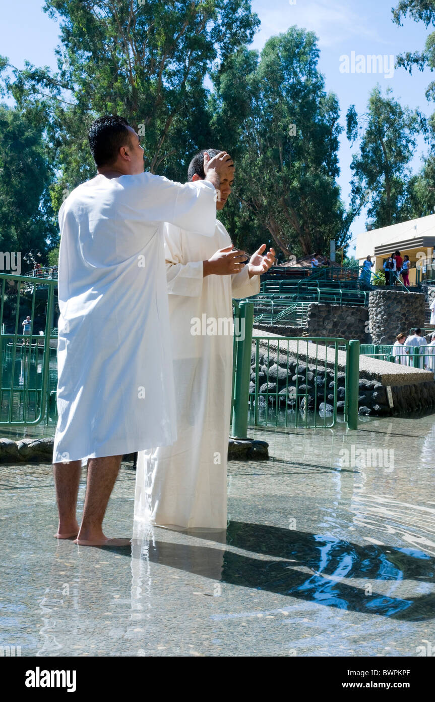 Israel, Yardenit Baptismal Site In the Jordan River Near the Sea of Galilee, American pilgrim