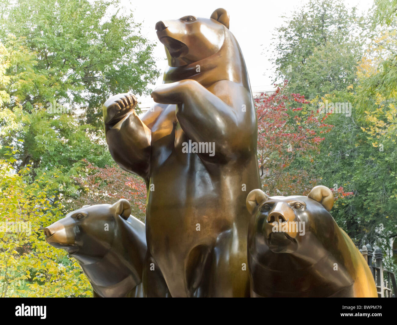 The Group of Bears Statue, Central Park, NYC Stock Photo Alamy