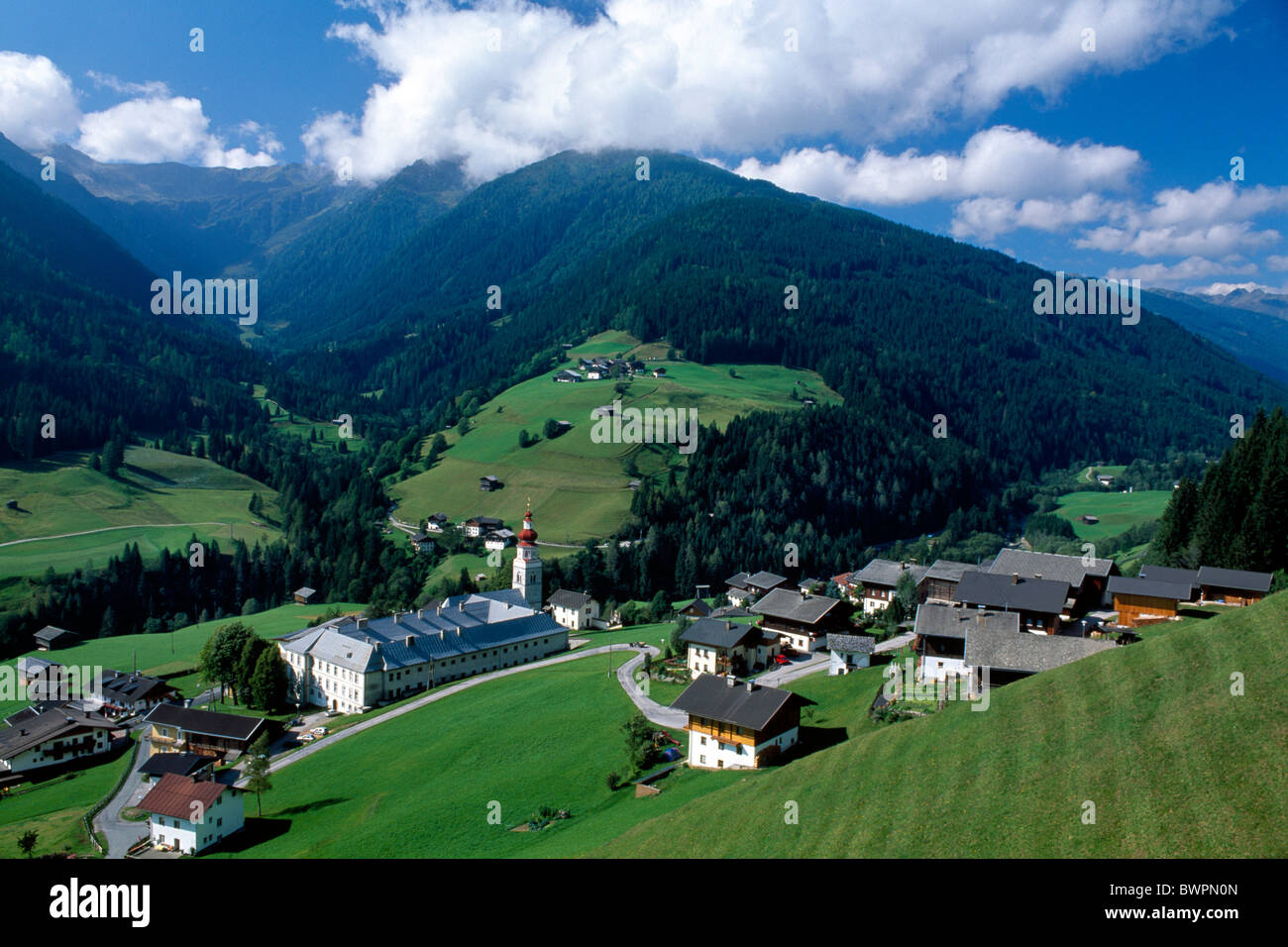 Austria Europe Maria Luggau Lesach valley Carinthia Europe Alpen holiday vacation travel landscape mountain Stock Photo