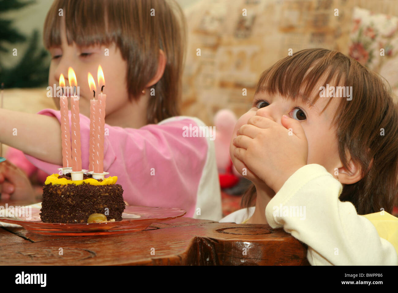 happy birthday of little girl Stock Photo - Alamy