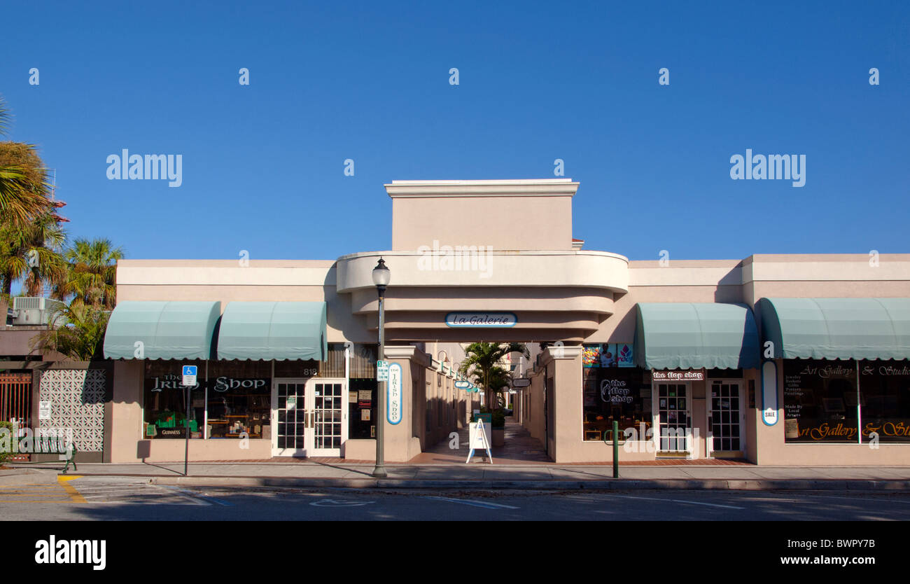 New Haven Avenue in Historic Downtown Melbourne on the east Coast of