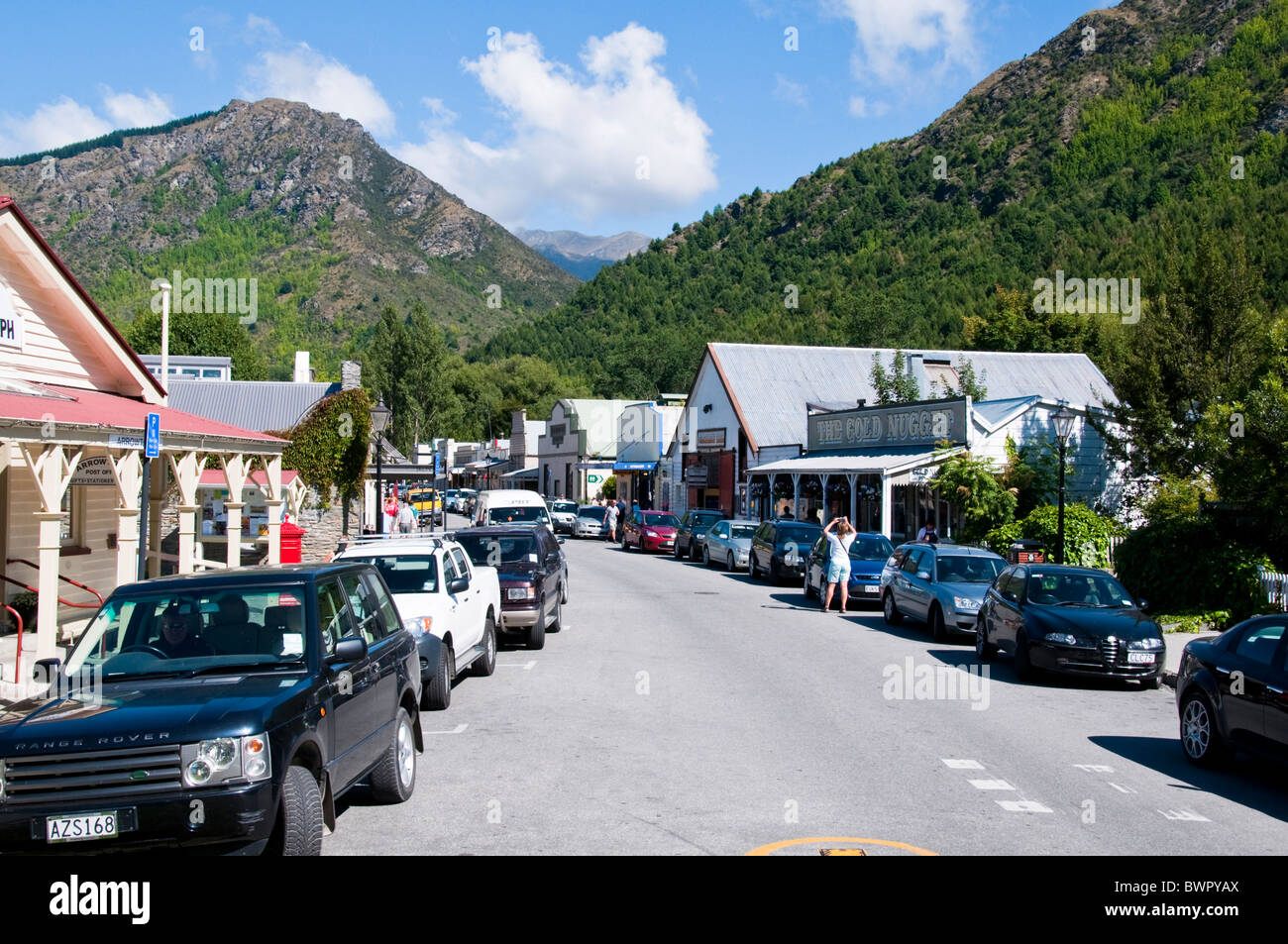 Arrowtown,Old  Gold Mining Town,Arrow River,Near Queenstown, Chinese Settlement,South Island, New Zealand Stock Photo