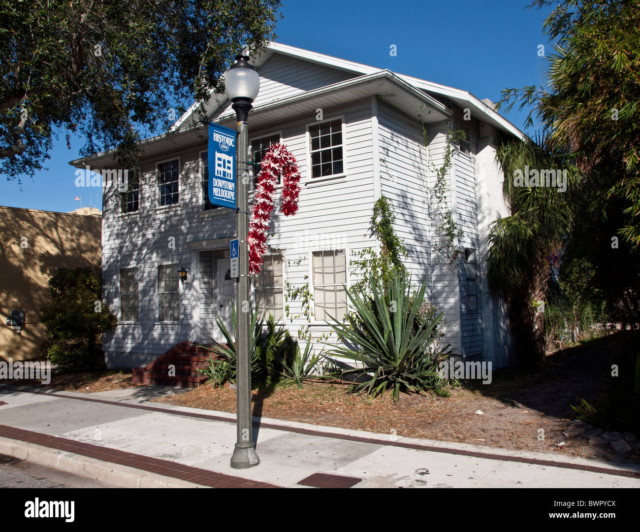 New Haven Avenue in Historic Downtown Melbourne on the east Coast of